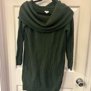 BP (Nordstrom) Forest Green Cowl Neck Sweater Dress